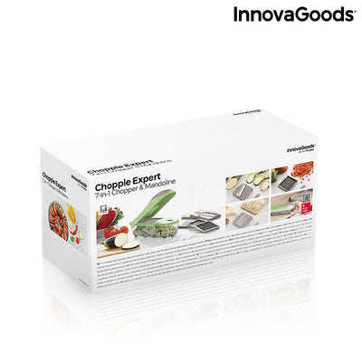 Уред за рязане на зеленчуци, ренде и мандолин с рецепти и аксесоари 7 в 1 Choppie Expert InnovaGoods