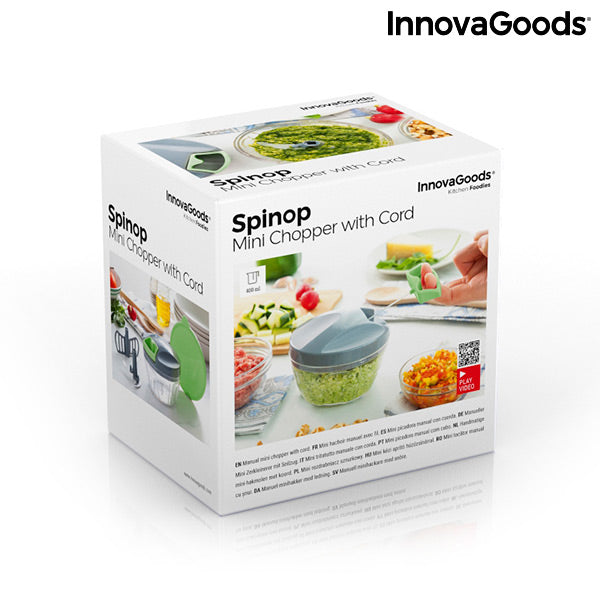 Mini Tritatutto Manuale con Corda Spinop InnovaGoods