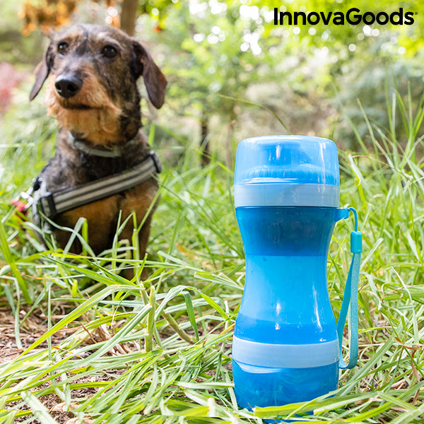 2 in 1 - Flasche mit Wasser- und Futterbehälter für Haustiere Pettap InnovaGoods