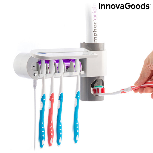 Esterilizador UV de Cepillos Dentales con Soporte y Dispensador de  Dentífrico Smiluv - INNOVAGOODS V0103198