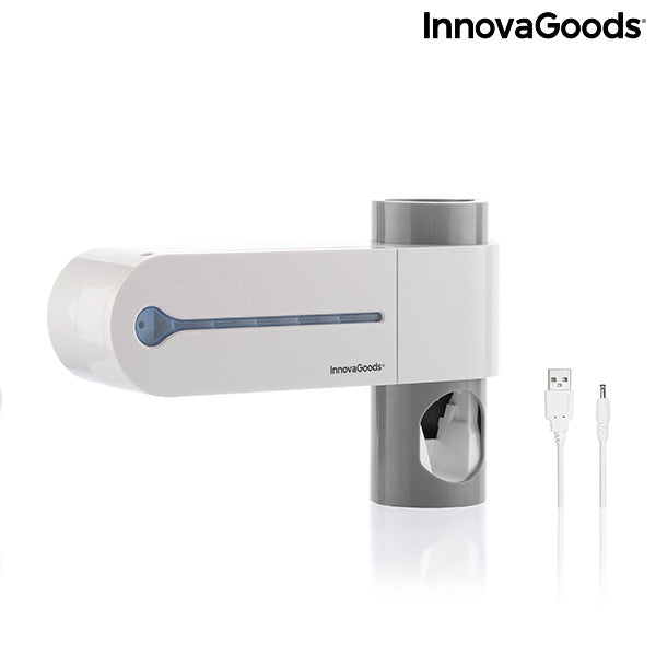 Esterilizador UV de Cepillos Dentales con Soporte y Dispensador de Dentífrico Smiluv InnovaGoods - InnovaGoods Store