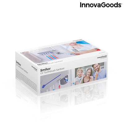 Esterilizador UV de Cepillos Dentales con Soporte y Dispensador de Dentífrico Smiluv InnovaGoods - InnovaGoods Store