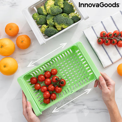 Rangement Réglable pour Réfrigérateur Friwer InnovaGoods (pack de 2)