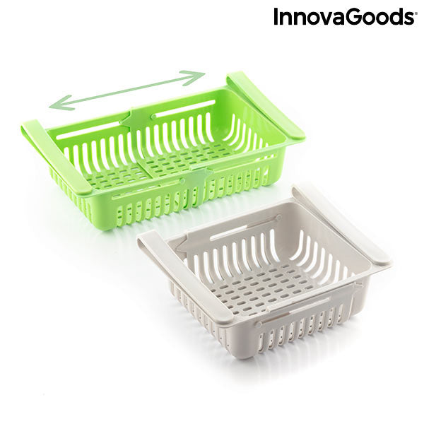 Organizator de frigider reglabil Friwer InnovaGoods (pachet de 2)