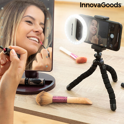 Przenośna Lampa Pierścieniowa do Selfie Instahoop InnovaGoods