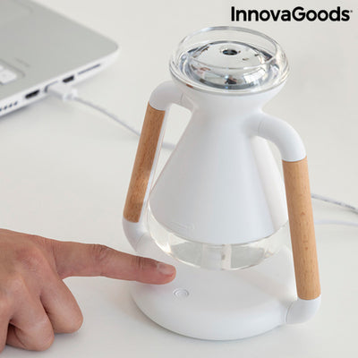 Luftbefeuchter, Aroma Diffuser und kabelloses Ladegerät, 3-in-1 Misvolt InnovaGoods