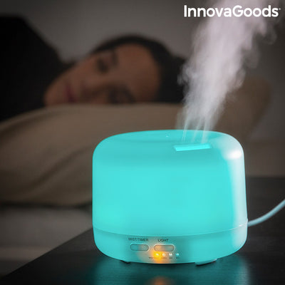 Humidificador Difusor de Aromas com LED Multicores Steloured InnovaGoods