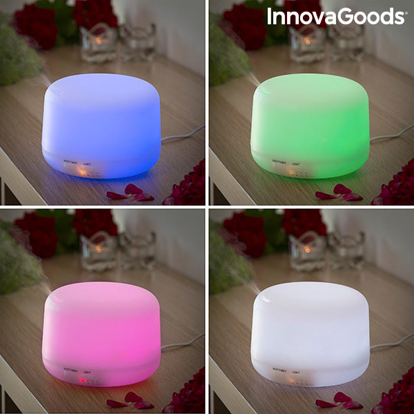 Umidificator cu difuzor de aromă cu LED multicolor Steloured InnovaGoods