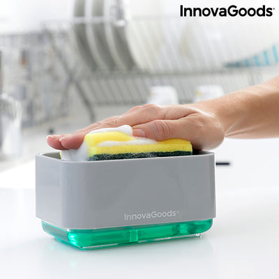 Dispensador de detergente 2 em 1 para lava-louça Pushoap InnovaGoods