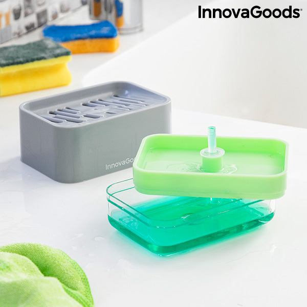 2-in-1 Soap Dispenser for the Kitchen Sink Pushoap InnovaGoods