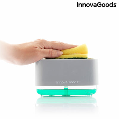 Dispensador de detergente 2 em 1 para lava-louça Pushoap InnovaGoods