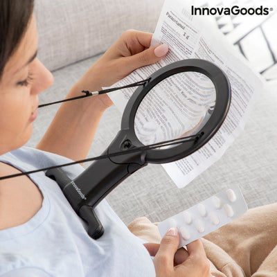 Hands-Free Magnifying Glass with LED light Zooled InnovaGoods