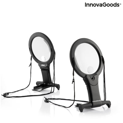 Hands-Free Magnifying Glass with LED light Zooled InnovaGoods