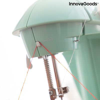 Mini prenosni šivalni stroj z LED lučko, rezalnikom niti in pripomočki Sewny InnovaGoods