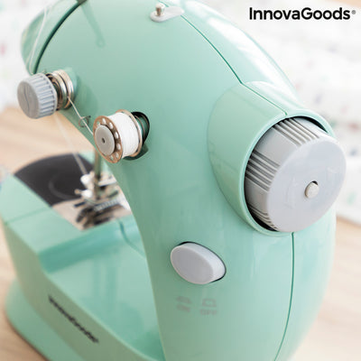 Mini-máquina de Costura Portátil com LED, Corta-linhas e Acessórios Sewny InnovaGoods