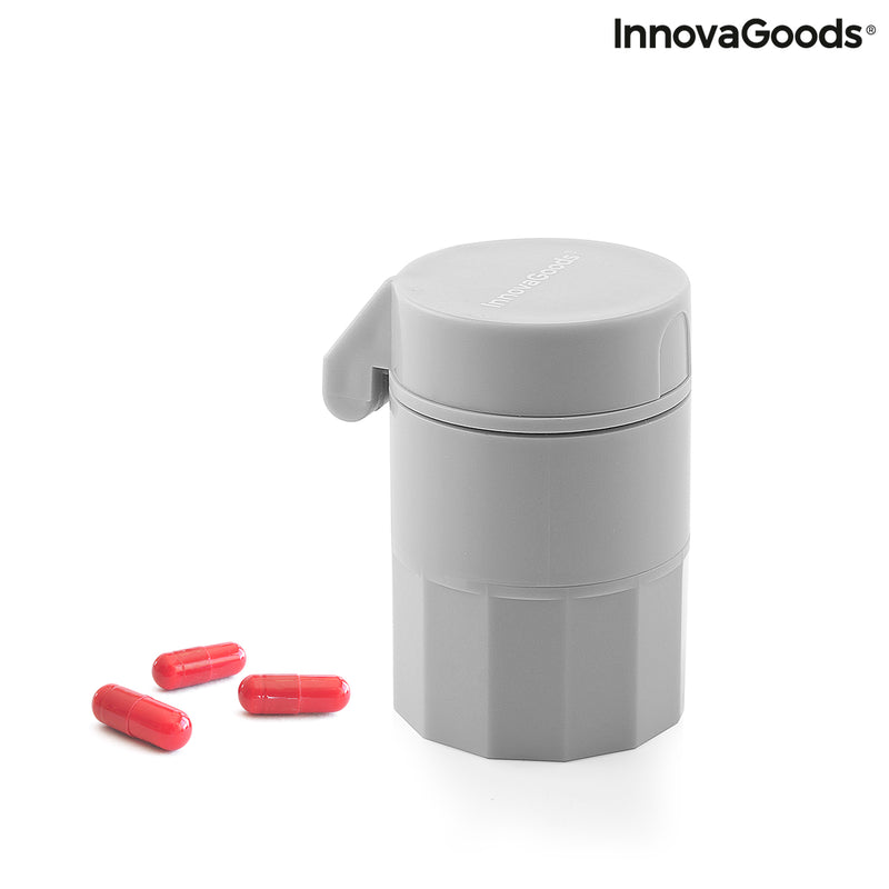 Boite à Pilule pour Couper et Broyer les Médicaments 5 en 1 Fivlok InnovaGoods
