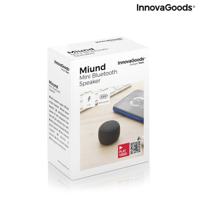 Mini Altifalante Portátil Recarregável sem Fios Miund InnovaGoods