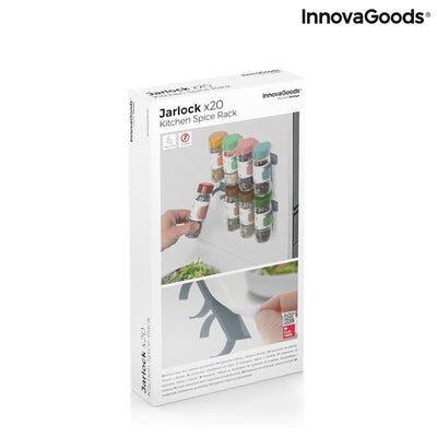 Organizador de Especias Adhesivo y Divisible Jarlock x20 InnovaGoods