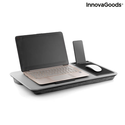 Draagbare laptoptafel met XL kussen Deskion InnovaGoods