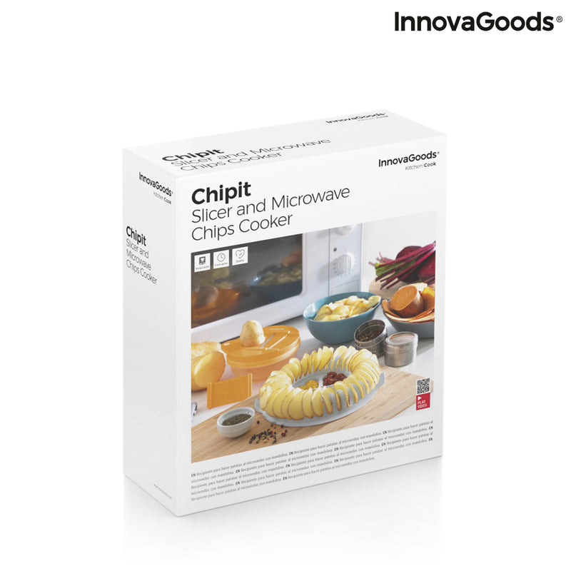 Set za pripravo čipsa v mikrovalovni pečici s strgalom in recepti Chipit InnovaGoods