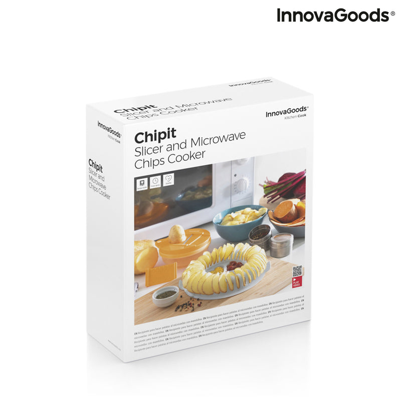 Set per fare Chips al Microonde con Mandolina e Ricette Chipit InnovaGoods