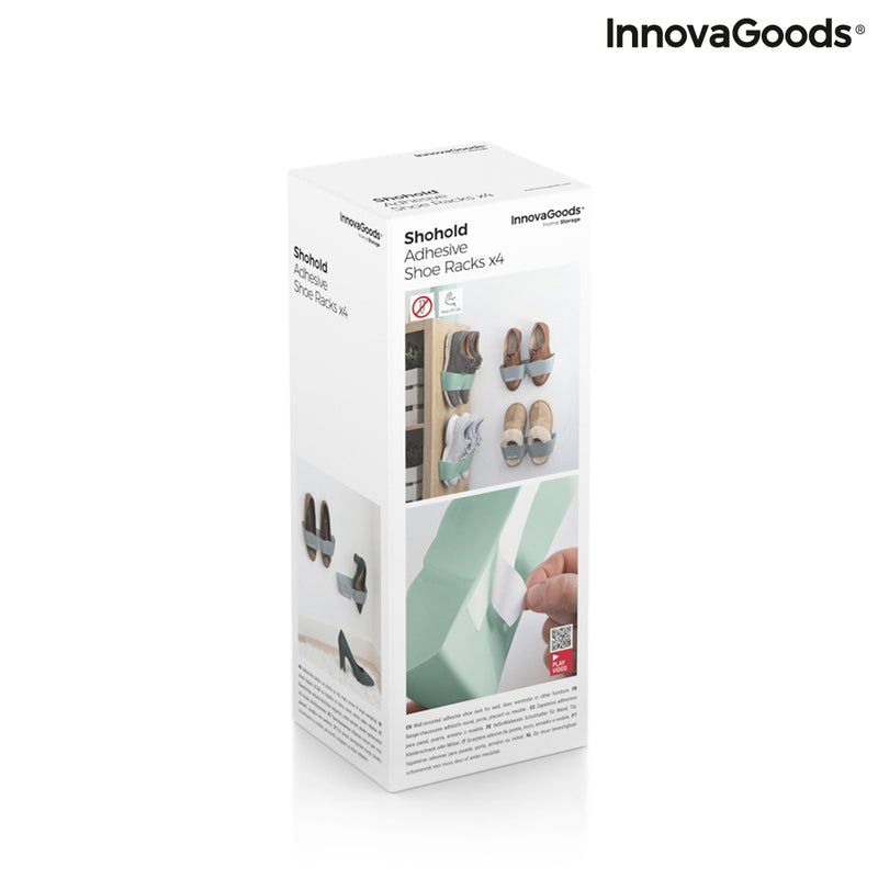 Adhesive Shoe Holders Shohold InnovaGoods Pack of 4 units