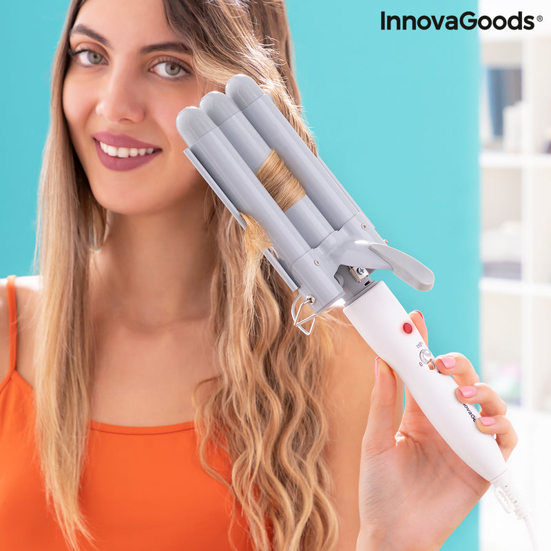 Modelador de Cabelo Cerâmico Triplo Triler InnovaGoods