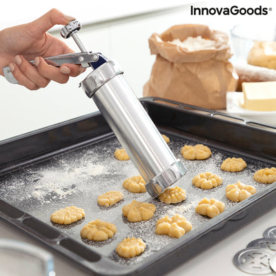 Máquina para Hacer Galletas y Manga Pastelera 2 en 1 Prekies InnovaGoods