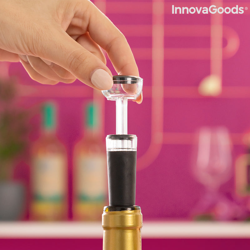 Újratölthető elektromos dugóhúzó bortartozékokkal Corklux InnovaGoods