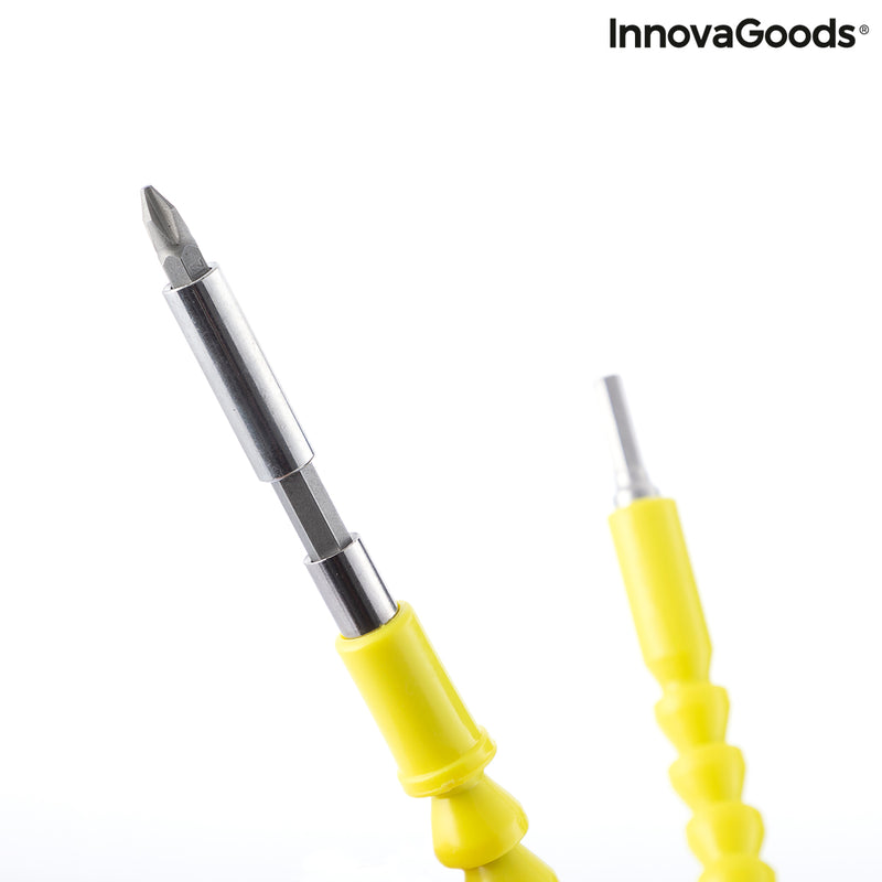 Extensor magnetic flexibil pentru șurubelniță cu accesorii Drillex InnovaGoods
