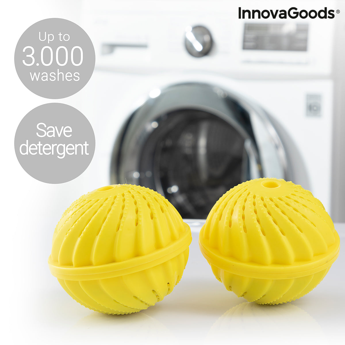 Bolas para Lavar la Ropa sin Detergente Delieco InnovaGoods Pack de 2 –  InnovaGoods Store