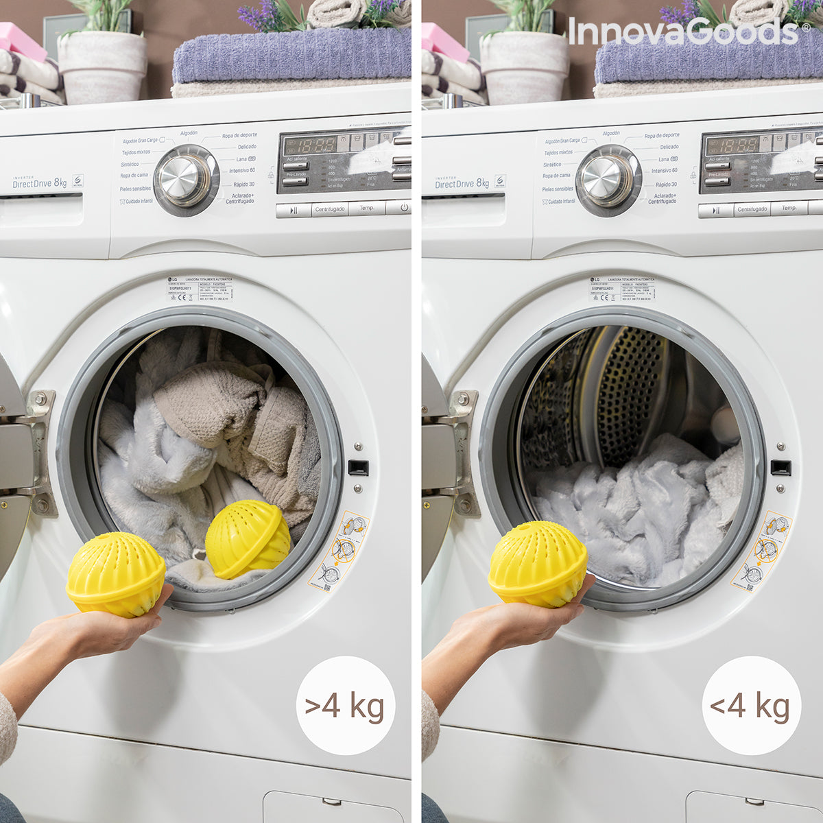 PandaBaw® Eco Boule de Lavage [TRÈS BON] avec Filet à Linge Gratuit -  Lessive sans