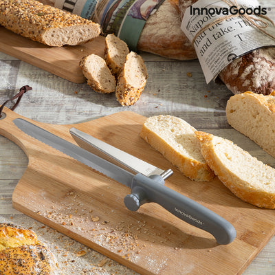 Cuchillo de Pan con Guía de Corte Regulable Kutway InnovaGoods