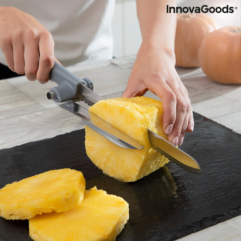 Faca de Pão com Guia de Corte Regulável Kutway InnovaGoods