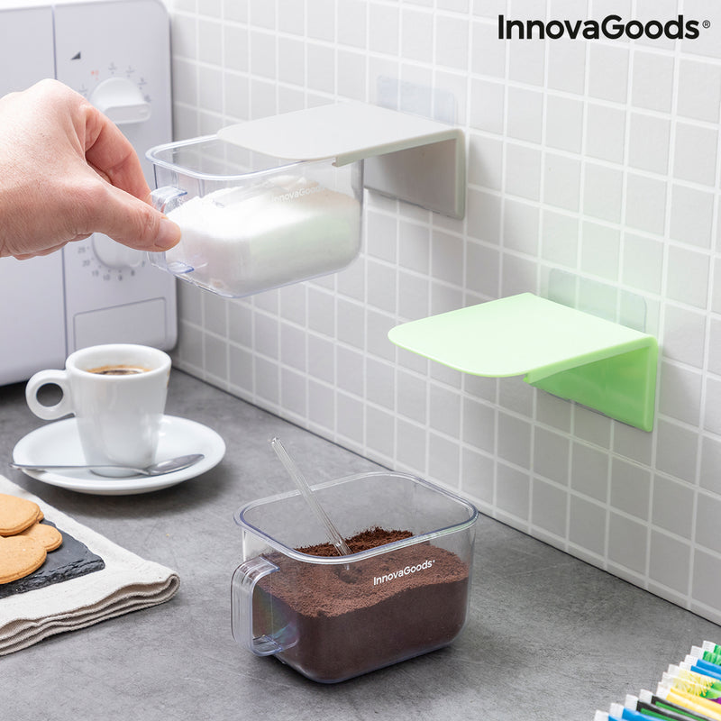 Recipientes de Cozinha Adesivos e Amovíveis Handstore InnovaGoods Pack de 2 uds