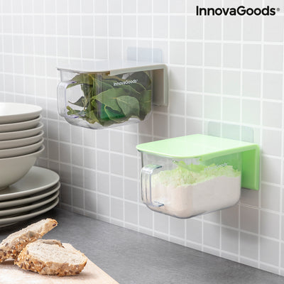 Recipientes de Cozinha Adesivos e Amovíveis Handstore InnovaGoods Pack de 2 uds