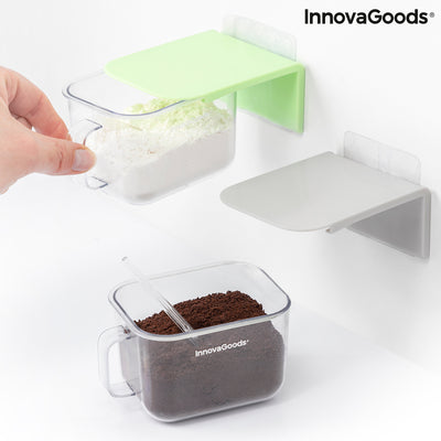 Recipientes de Cozinha Adesivos e Amovíveis Handstore InnovaGoods Pack de 2 uds