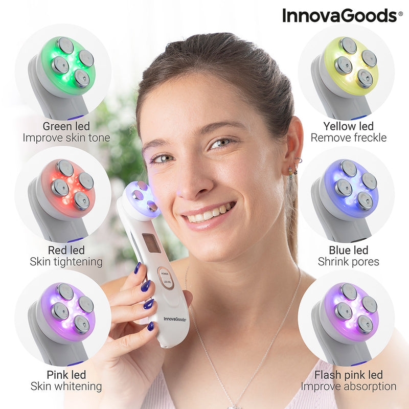 Facial Massager with Radiofrequency, Phototherapy and Electrostimulation Wace InnovaGoods