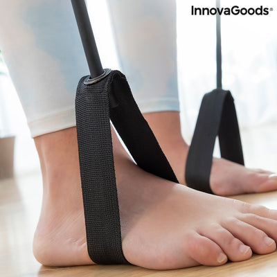 Posilovací tyč s elastickými pásy a cvičebním průvodcem Resibar InnovaGoods