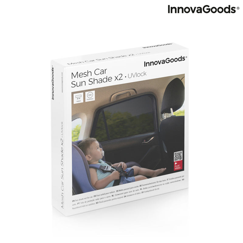 Sombra para o Automóvel UVlock InnovaGoods Pack de 2 uds