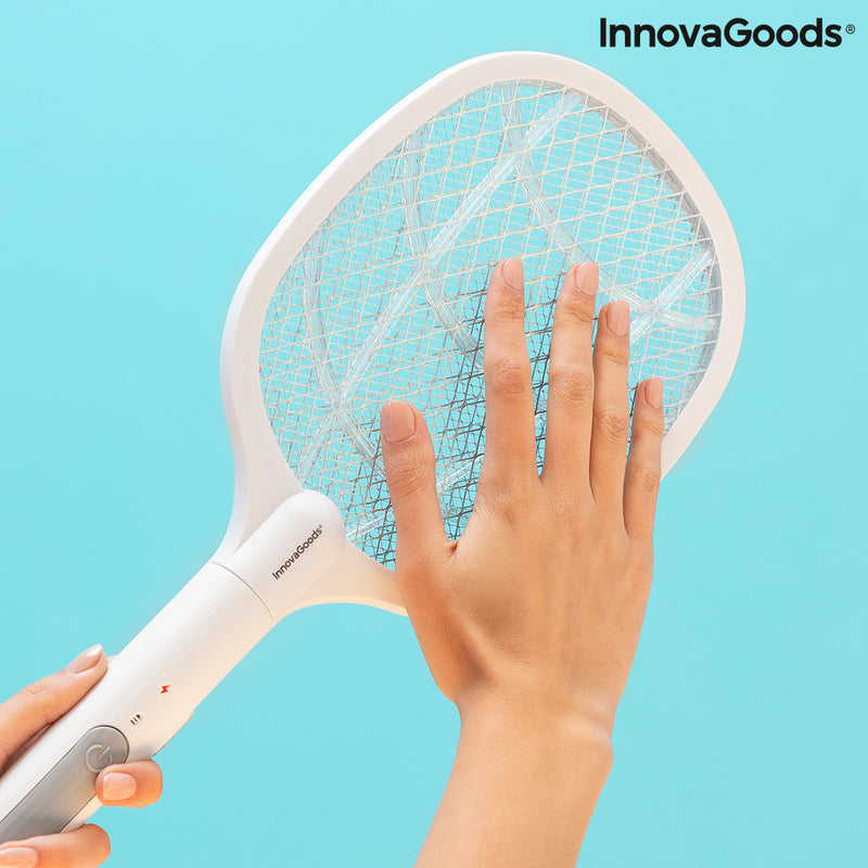 2-in-1 Rechargeable Insect Killing Racket with UV Light KL Rak InnovaGoods
