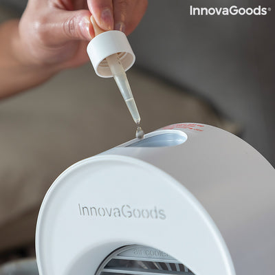 Mini răcitor de aer cu ultrasunete-umidificator cu LED Koolizer InnovaGoods