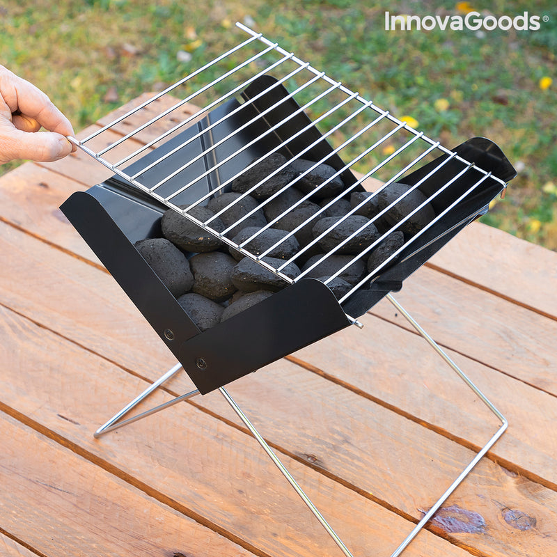 Mini-barbecue Pliable Portable pour Charbon Foldecue InnovaGoods