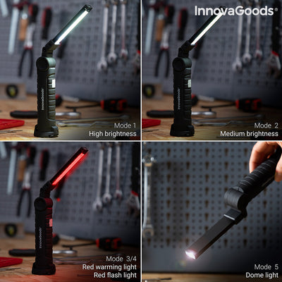 5-in-1 wiederaufladbare magnetische LED-Taschenlampe Litooler InnovaGoods