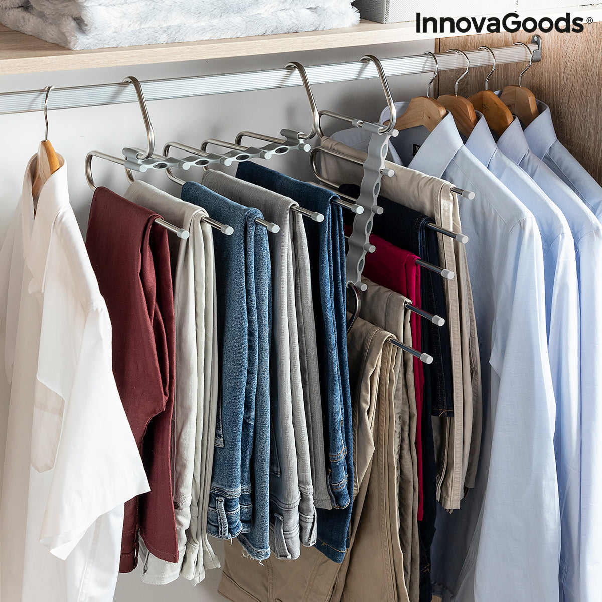Cintre multiple pour pantalon 5 en 1 Havser InnovaGoods – InnovaGoods Store