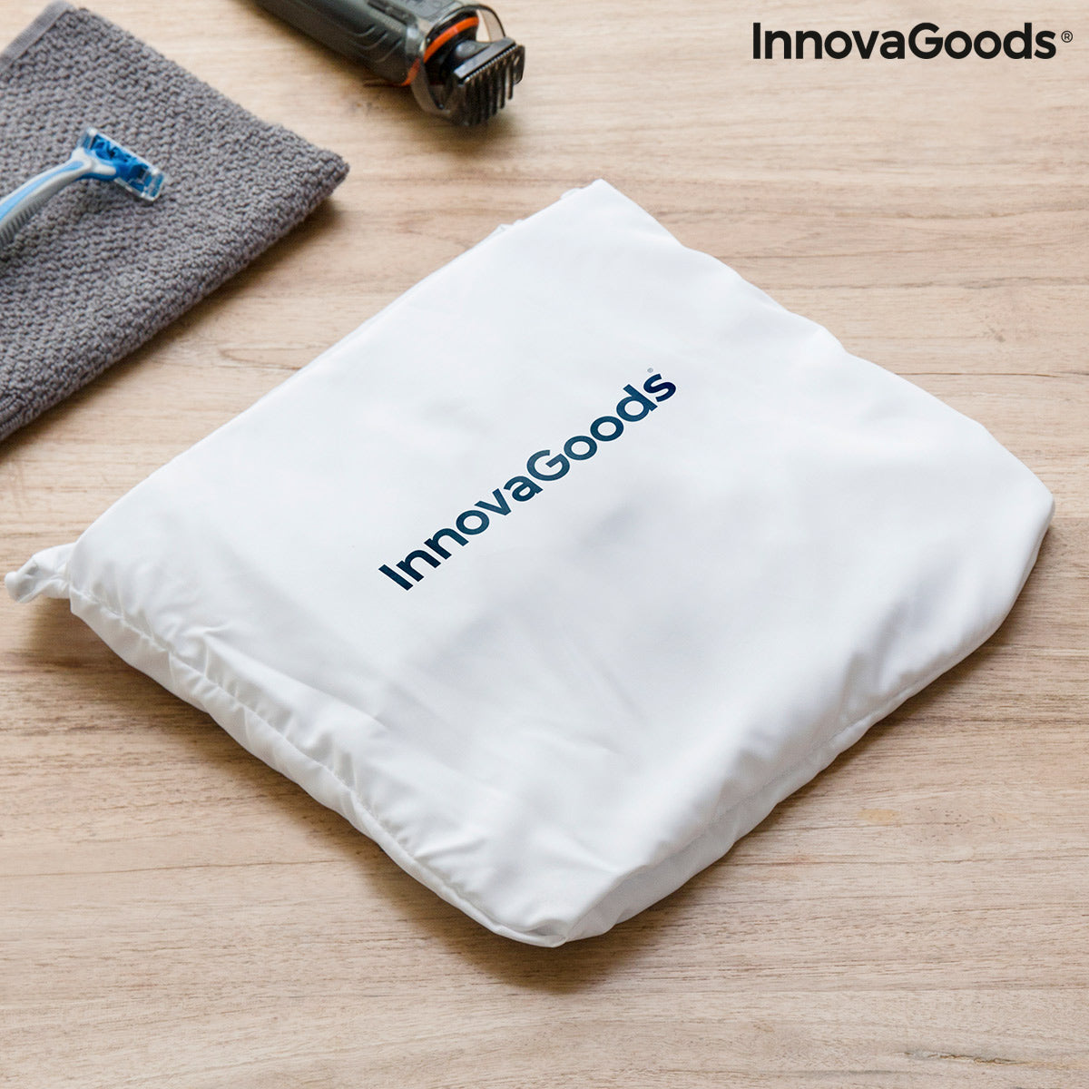 Telo Raccogli Barba con Ventose Bibdy InnovaGoods – InnovaGoods Store