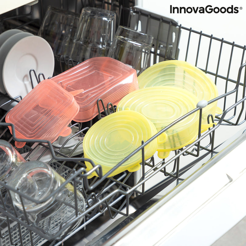 Komplet 10 nastavljivih kuhinjskih pokrovov za večkratno uporabo Lilyd InnovaGoods