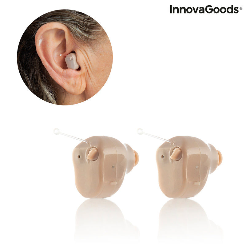 Amplificador de Sonido Intraauricular con Accesorios Hearzy InnovaGoods 2 Unidades