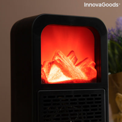 Calefactor de Sobremesa Efecto Llama 3D Flehatt InnovaGoods