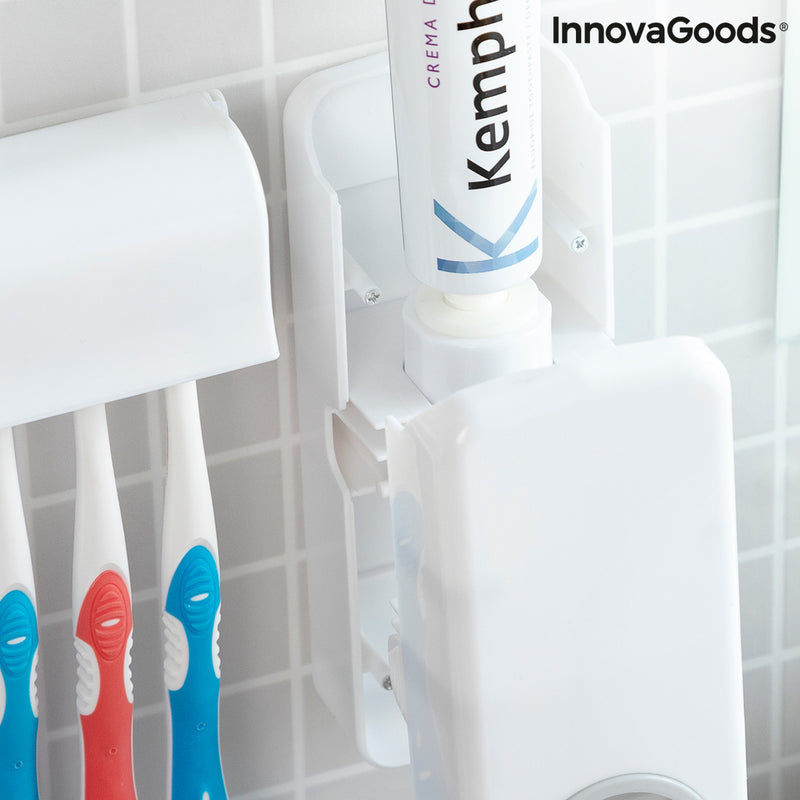 Distributeur de Dentifrice avec Porte Brosse à Dents Diseeth InnovaGoods